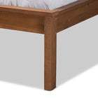 Baxton Studio Giuseppe Modern and Contemporary Walnut Brown Finished Full Size Platform Bed