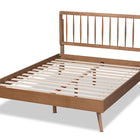 Baxton Studio Toru Mid-Century Modern Ash Walnut Finished Wood Full Size Platform Bed