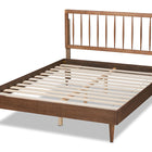 Baxton Studio Sora Mid-Century Modern Ash Walnut Finished Wood Full Size Platform Bed