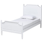 Baxton Studio Mariana Classic and Traditional White Finished Wood Full Size Platform Bed