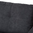 Baxton Studio Lianna Modern and Contemporary Dark Grey Fabric Upholstered Sectional Sofa