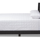 Baxton Studio Lisette Modern and Contemporary Charcoal Grey Fabric Upholstered Queen Size Bed