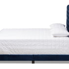 Baxton Studio Candace Luxe and Glamour Navy Velvet Upholstered Full Size Bed