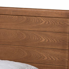 Baxton Studio Daina Mid-Century Modern Ash Walnut Finished Wood King Size Platform Bed