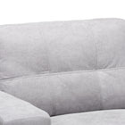 Baxton Studio Langley Modern and Contemporary Light Grey Fabric Upholstered Sectional Sofa with Right Facing Chaise