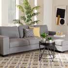 Baxton Studio Nevin Modern and Contemporary Light Grey Fabric Upholstered Sectional Sofa with Right Facing Chaise