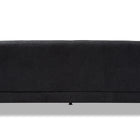 Baxton Studio Allister Mid-Century Modern Dark Grey Fabric Upholstered Sofa