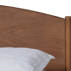 Baxton Studio Leanora Mid-Century Modern Ash Wanut Finished Queen Size Wood Platform Bed