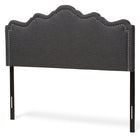 Baxton Studio Nadeen Modern and Contemporary Dark Grey Fabric Full Size Headboard