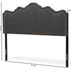 Baxton Studio Nadeen Modern and Contemporary Dark Grey Fabric Full Size Headboard