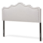 Baxton Studio Nadeen Modern and Contemporary Greyish Beige Fabric King Size Headboard