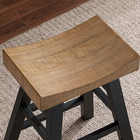 American Heritage Billiards Cheyenne Stool in Reclaimed Wood Bar Height