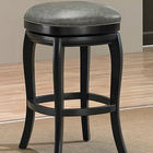 American Heritage Billiards Madrid Stool in Charcoal Bar Height