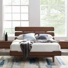 Greenington CURRANT Eastern King Platform Bed, Oiled Walnut