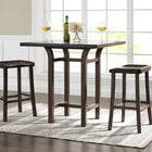 Greenington TULIP Bar Height Stool, Black Walnut (Set of 2)