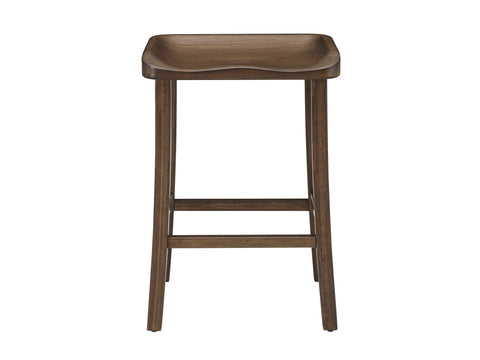 Greenington TULIP Bar Height Stool, Black Walnut (Set of 2)