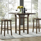 Greenington TULIP Bar Height Stool, Black Walnut (Set of 2)