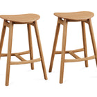 Greenington SKOL Counter Height Stool, Caramelized (Set of 2)