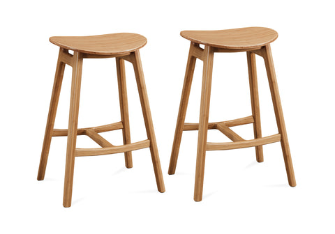 Greenington SKOL Counter Height Stool, Caramelized (Set of 2)