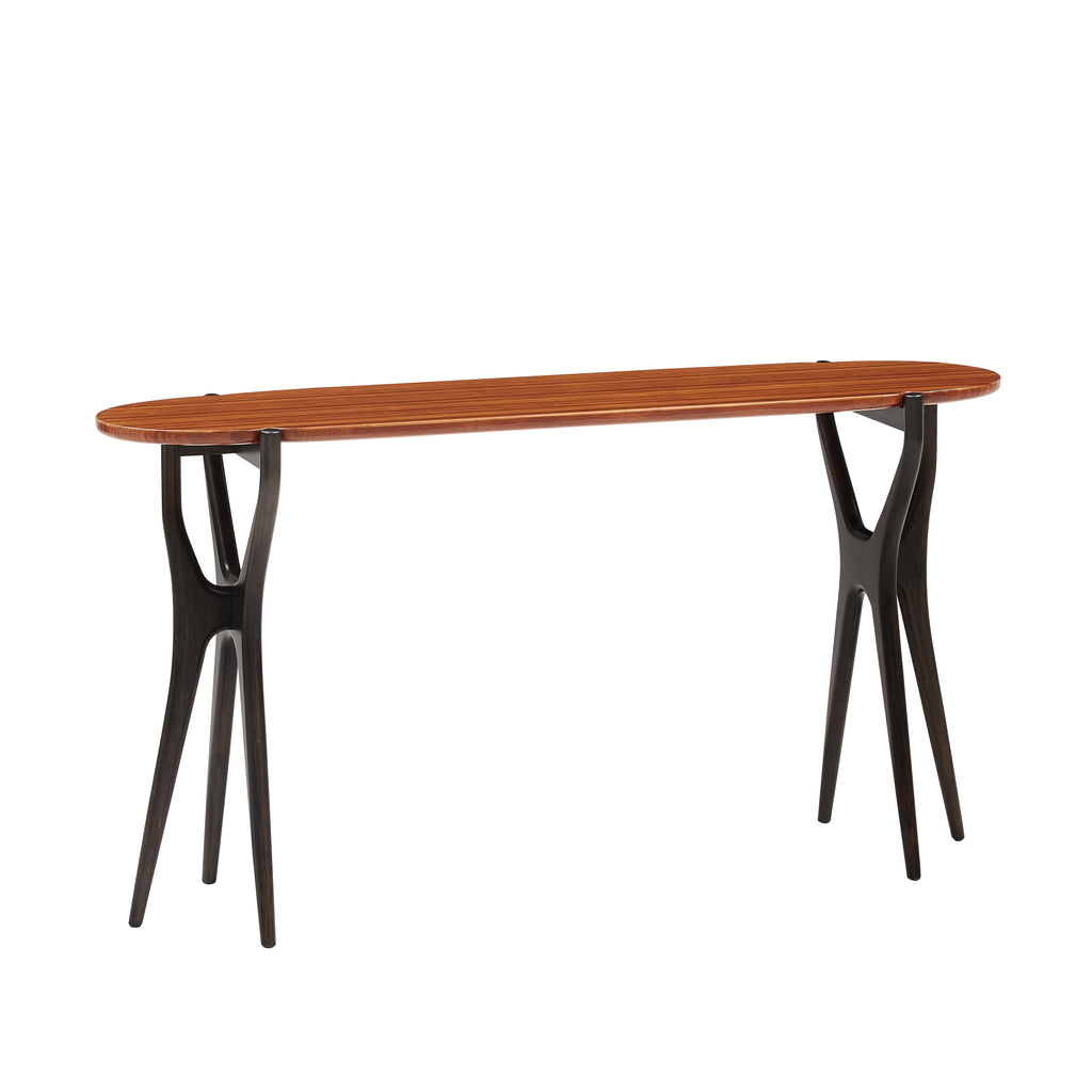 Greenington TOFINO Console Table, Amber & Caviar