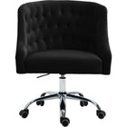 Meridian Furniture Arden Velvet Office Chair - Chrome - Office Chairs