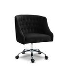 Meridian Furniture Arden Velvet Office Chair - Chrome - Office Chairs