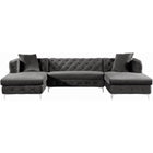 Meridian Furniture Gail Velvet 3pc. Sectional Sofa - Sofas