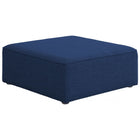 Meridian Furniture Cube Modular Ottoman - Navy - Ottomans