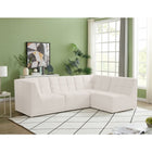 Meridian Furniture Relax Velvet Modular Sectional Sec4A - Sofas