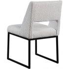 Meridian Furniture Jayce Boucle Fabric Dining Chair - Dining Chairs