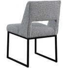 Meridian Furniture Jayce Boucle Fabric Dining Chair - Dining Chairs