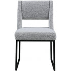 Meridian Furniture Jayce Boucle Fabric Dining Chair - Dining Chairs