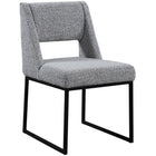 Meridian Furniture Jayce Boucle Fabric Dining Chair - Dining Chairs