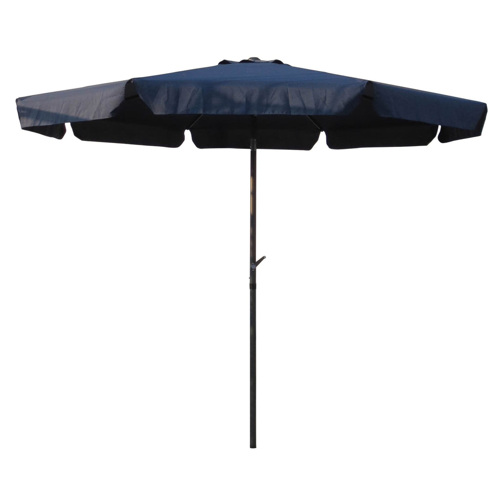 International Caravan Outdoor 8 Foot Aluminum Umbrella - Navy - Outdoor Furniture