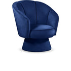 Meridian Furniture Swanson Velvet Accent Chair - Navy - Chairs