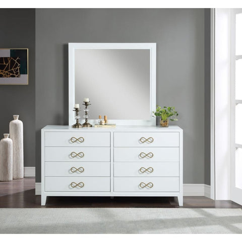 Meridian Furniture Bowtie Dresser - White - Drawers & Dressers