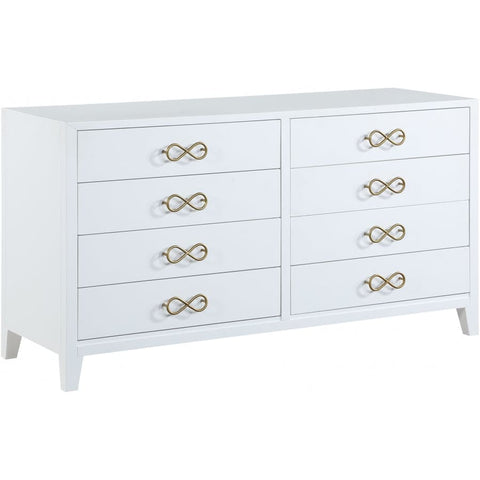 Meridian Furniture Bowtie Dresser - White - Drawers & Dressers