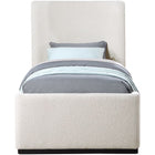 Meridian Furniture Oliver Boucle Fabric Twin Bed - Bedroom Beds