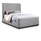 Meridian Furniture Oliver Boucle Fabric Full Bed - Bedroom Beds