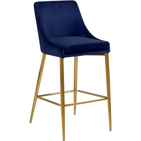 Meridian Furniture Karina Velvet Counter Stool - Gold - Stools