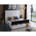 Meridian Furniture Bliss Velvet Full Bed - Bedroom Beds