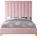 Meridian Furniture Via Velvet Full Bed - Bedroom Beds