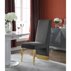 Meridian Furniture Porsha Velvet Dining Chair- Set of 2 - Dining Chairs