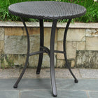 International Caravan Barcelona Resin Wicker/Aluminum 28 Round Table - Outdoor Furniture