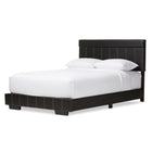 Baxton Studio Solo Modern and Contemporary Black Faux Leather Full Size Platform Bed - Kids Room Furniture