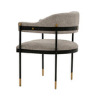 Manhattan Comfort Modern Lia Boucle Dining Armchair in Stone