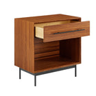 Greenington TAYLOR 28 1 Drawer Nightstand - Amber