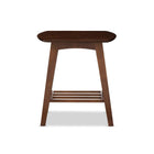 Baxton Studio Sacramento Mid-century Modern Scandinavian Style Dark Walnut End Table - Living Room Furniture