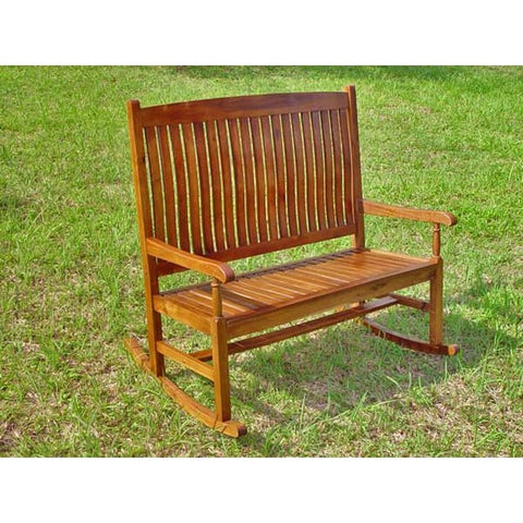 International Caravan Traditional Double Porch Rocker - Outdoor Furniture